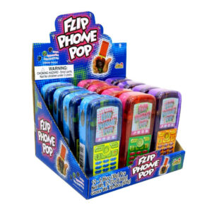 Kids Mania - Flip Phone Lollypop - Grape, Watermelon and Blue Raspberry (12 x 30g)