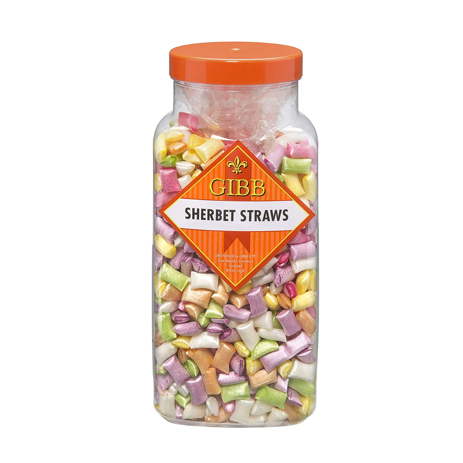 Gibb – Sherbet Straws (1 x 2.75kg jar)
