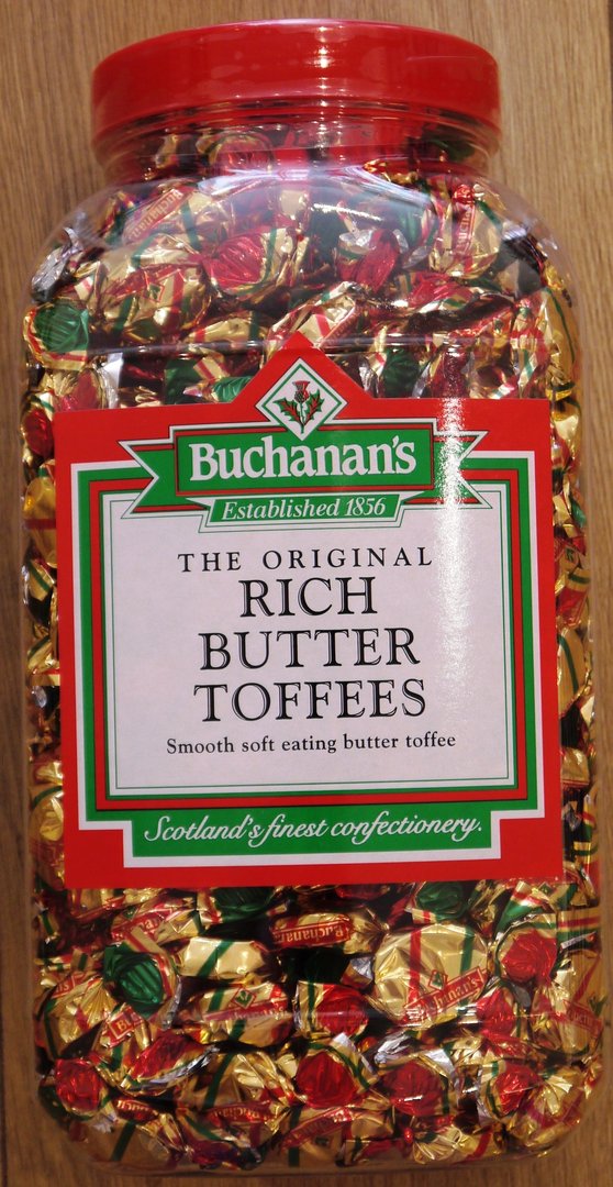 Buchanan’s – Rich Butter Toffees Jar (1 x 2.25kg) – Great British ...